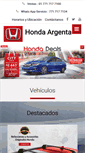 Mobile Screenshot of hondaargenta.com.mx